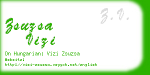 zsuzsa vizi business card